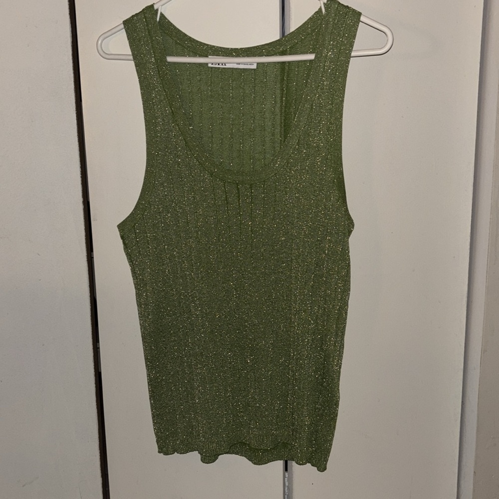 π {FINAL SALE} ZARA Metallic Thread Tank - Picture 2 of 7